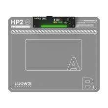 LUOWEI HP2 Skärmuppvärmningsstation Dubbel-Lager Mjuk Silikon Temperaturkontroll för Mobiltelefoner Demontering Treasu GB Kontakt