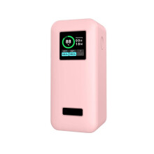 Silikonfodral för Prime 20000mAh 200W Power Bank, Stötsäker med LCD Skärm Synlighet Rosa