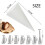 Eco-Friendly Cotton Piping Bags and Tips Set for Cake Decorating, Includes Multiple Sizes and Accessories 5