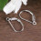 Eease8Beading Sølv D-formede Hook Øreringe Vintage DIY Tilbehør 3