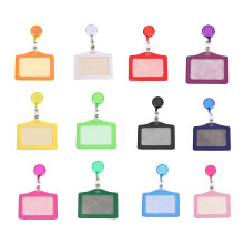 Suport retractabil pentru legitimație de identitate YUEHAO cu husă pentru carduri, pachet de 12, compatibil cu biroul și papetăria, curea de