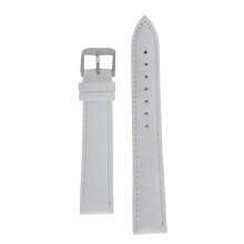 Gepolstertes Lederarmband 8/10/12/14/16/18/20/22/24 mm Weiß 16 mm