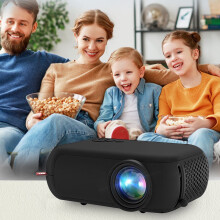 Miniproyector LED portátil Txmfgh 1080P HD, interfaz múltiple, compatible con xxx - Ideal para cine en casa y viajes