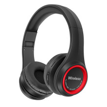 Casque Bluetooth IUYT6 supra-auriculaire, pliable, sans fil et filaire, compatible avec téléphone portable/PC, léger et confortable pour une