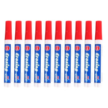 ¡Liquidación! EQWLJWE10PCS Rotulador para pizarra blanca a base de agua, borrable, de colores negro, rojo y azul. Rotulador para pizarra blanca