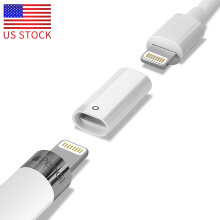 OUSITAI-yhteensopiva laturiadapterin vaihto Apple Pencil -yhteensopivaan latausadapteriin iPencil-laturiliittimeen - valkoinen