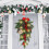 Festive String Lights with Teardrop Swag and Red Berries 5