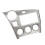 Painel frontal prateado de 9 polegadas para rádio estéreo de carro Toyota Matrix 2009-2014 6