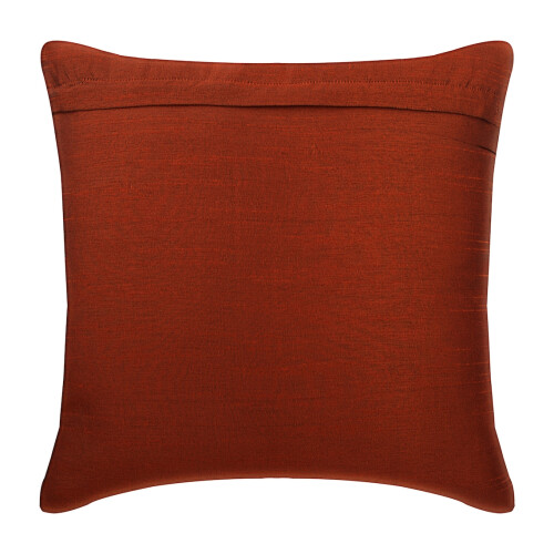 Capa de Almofada Personalizada, Cor Ferrugem, Estilo Europeu, 65x65cm (26x26 polegadas), Capas de Almofada de Seda Estilo Europeu, Listradas, com 2