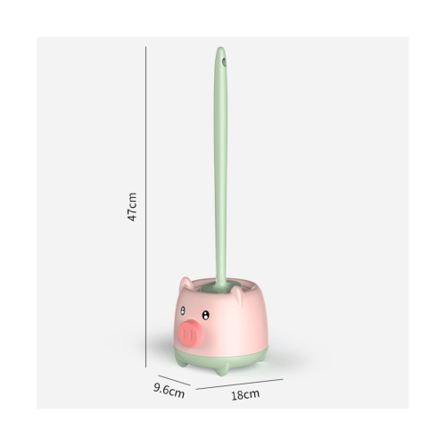 Toiletborstel met houder, compacte toiletborstelset 1