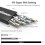 Καλώδιο Ethernet Cat73, θωρακισμένο, επίπεδο καλώδιο Ethernet Patch 3ft6Pack - Καλώδιο Internet υψηλής 3