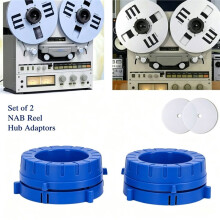 Nab Hub Adapter Set with Silicone Height Adjustment Spacers for Open Reel Tape Machines for Tascam TEAC Studer ReVox
