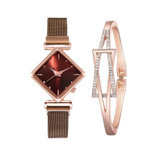 FÜR JEDEN STILVOLL GEEIGNET! Damen-Diamant-Uhr-Armband-Set – modisch, individuell und stilvoll – 60 % reduziert!