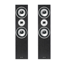 Fenton SHFT60B Black Tower Speaker Pair - 3-Way Floor Standing HiFi System