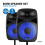 Bluetooth DJ Speaker PA System with Stands, Microphone Mobile Disco 800W Powered 2