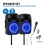 Bluetooth DJ Speaker PA System with Stands, Microphone Mobile Disco 800W Powered 4