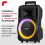 Fenton FT08LED MK2 Portable PA System 300W - Wireless Mic, Bluetooth Speaker 2