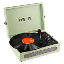 Fenton RP118 Briefcase Record Player with Built-in Speaker System and Bluetooth