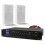 PD Flat Wall Speaker System with PRM60 Bluetooth Mixer Amplifier - 2x WSF30W 1