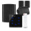 A100B Outdoor Garden Speaker System, Touch Screen, Bluetooth with 4x BGO40 Black 1