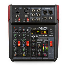 Vonyx VM-KG06 6-Channel PA Mixer with USB, Bluetooth & DSP Effects