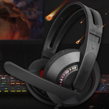 Rotlichteffekt-Headset, leuchtendes Headset, Gaming-Headset mit Bass und Mikrofon, Sonderangebot!