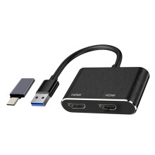 Lhked2024Deals Liquidación Adaptador USB C a HDMI Video externo Compatible con Windows Regalos para mujeres y hombres