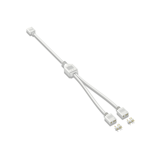 5V 3-pins verlengkabel voor computermoederbord, 1Point2Hub kabelaansluiting, ARGB-splitter, wit 2