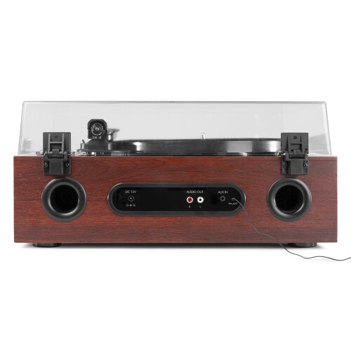 Fenton RP180 Retro Record and CD Player Speaker System with Bluetooth - Wood 2