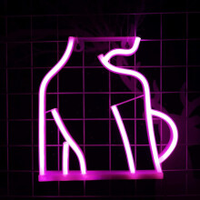 LED-neonreclame: Body Art voor vrouwen met rondingen - Esthetische wanddecoratie voor slaapkamer, mancave, bar - Werkt op USB en batterijen