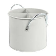 Organizador de cocina con cubo de almacenamiento de cubiertos de acero inoxidable Eease