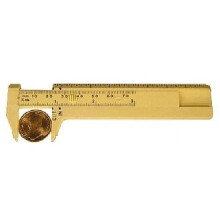 Lommeskinne, plastik millimeter lommelineal måler 75 mm