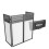 Vonyx DB4 Pro DJ Booth - Foldable Stand with Case for Event DJs - Lightweight 1