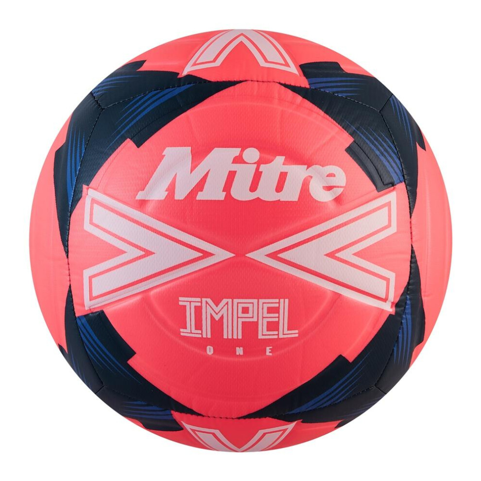 Mitre (5, Pink/White/Blue) Impel One 2024 Football
