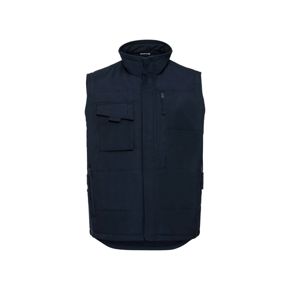 Russell (Xxl, French Navy) Mens Heavy Duty Gilet