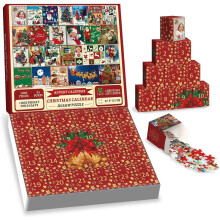 (B) Neues Weihnachts-Countdown-Puzzle, Blindbox-Spielzeug, Weihnachts-Adventskalender-Puzzle, 1000 Teile