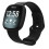 Armband kompatibel mit Fitbit Versa4/Fitbit Versa3/Fitbit Sense/Fitbit Sense2, Schwarz, Größe M 8