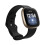 Armband kompatibel mit Fitbit Versa4/Fitbit Versa3/Fitbit Sense/Fitbit Sense2, Schwarz, Größe M 6