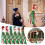 Moocorvic Biruta de Natal Boneco de Neve 3D, Decoração Externa, Biruta de Natal de 40 Polegadas, compatível com decorações de jardim de inverno. 7
