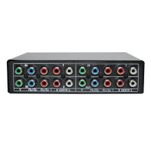 Selector de comutare componente RGB, 5 comutatoare AV cu cablu YPBPR cu 3 căi pentru player PS2/DVD/TV