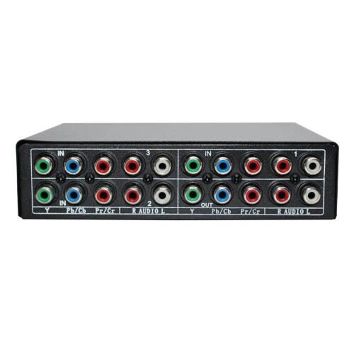RGB Komponent Switch Selector5 3-vejs YPBPR Kabel AV Switcher til PS2 DVD-afspiller TV