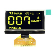 jixopn2.42 hüvelykes 31 tűs 128x64 OLED modul SSD1309 OLED kijelző modul barkácsoláshoz (sárga)