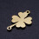 5pc201 Σύνδεσμοι από ανοξείδωτο ατσάλι Clover Golden20x11.5x1mm Τρύπα: 1.2mm 1