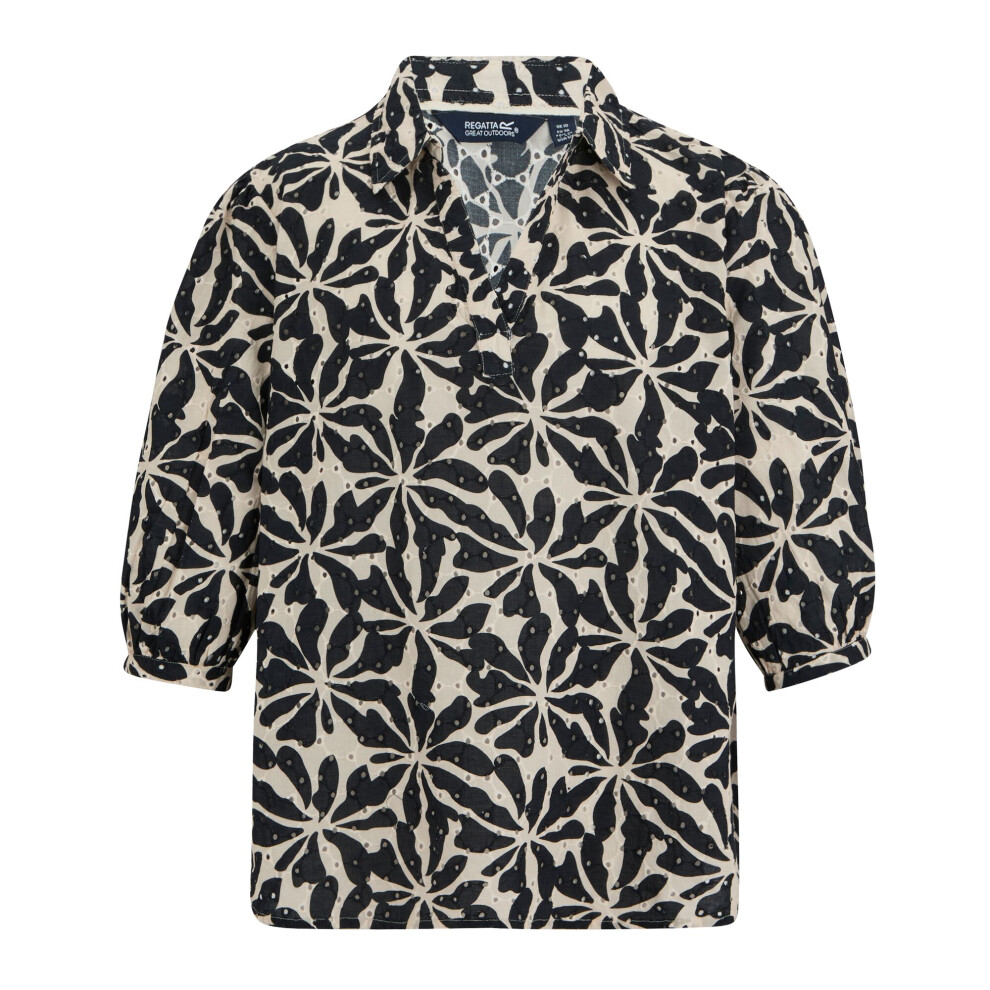 Regatta (14 Uk, Beige) Womens/Ladies Nofino Abstract Floral Shirt