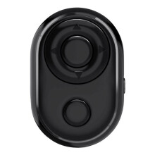 Norbi Dálkové ovládání fotoaparátu - Bezdrátové Bluetooth Selfie Clicker kompatibilní s iPhonem, iPadem, telefony a tablety Android - Černé