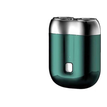 2024 Új, frissített zsebborotva, újratölthető, kétfejes elektromos borotva, USB mini hordozható borotva férfiaknak, mosható (zöld)