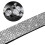 Σετ κολάρου και λουριού για κατοικίδια Derest Cute Sparkling Rhinestone, από μαλακό δέρμα σουέτ, 4
