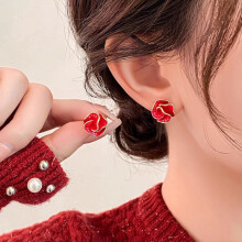 Lichte luxe, eenvoudige en hoogwaardige camelia-oorstekers voor dames - Ins Tide of The Same Cold Wind oorsieraden