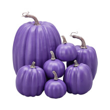Xsylife Juego de 7 calabazas artificiales de tamaños surtidos para manualidades, decoración de fiestas de otoño, Acción de Gracias y Halloween.