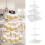 SUSUchens Βάση για Cupcakes, Πύργος, Σταντ για Επιδόρπια, Τριώροφη, Σχεδιασμός χωρίς BPA, 7